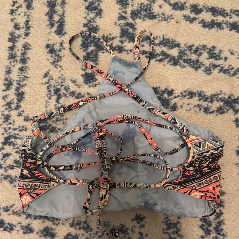 Billabong Multicolor Patterned Bikini Top - image 2